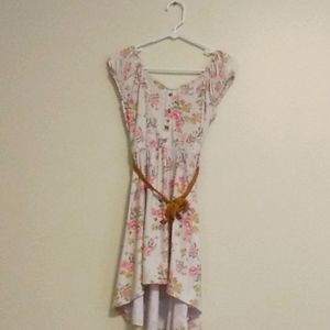 Floral white dress